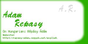 adam repasy business card
